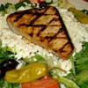Grilled Swordfish Greek Salad