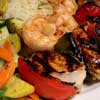 Chicken and Shrimp Souvlaki Dinner